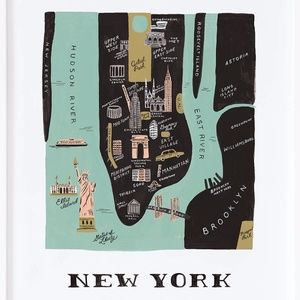 Rifle Paper Co Framed New York Map